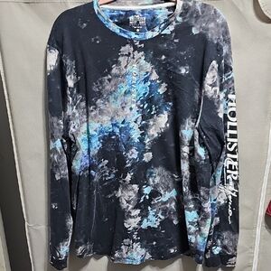 Hollister Multicolor Tie-Dye Long Sleeve Tee